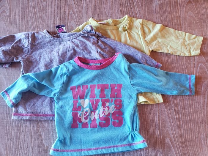 Lot 3 t-shirts manches longues