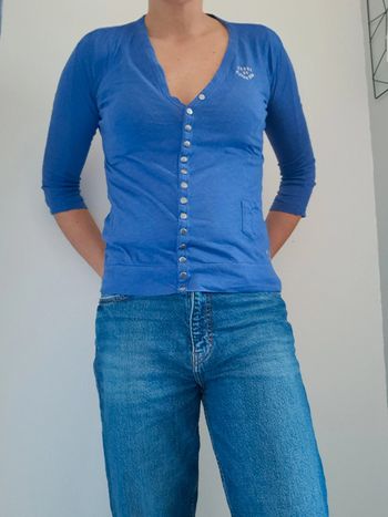 Haut bleu à manches 3/4 gstar taille 36