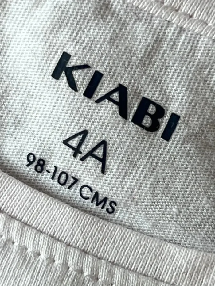 T shirt longues manches Kiabi 4 ans blanc - photo numéro 4
