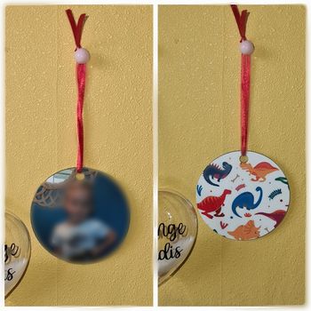 Boule de noël double face