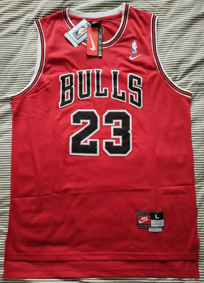 Maillot NBA Nike adulte neuf de Michael Jordan des Bulls de Chicago (taille L), avec étiquette.