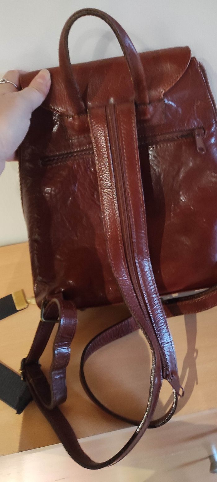 Sac à dos en cuir - photo numéro 3