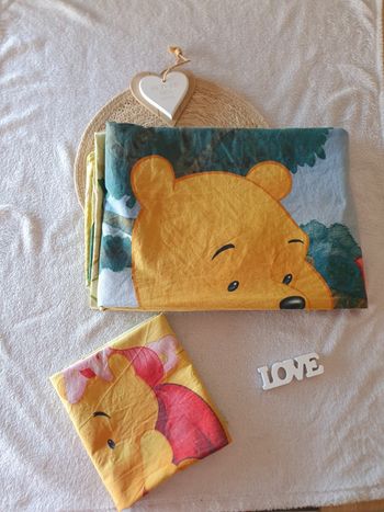 Housse de couette + Tête Oreiller Winnie L'ourson 🌸