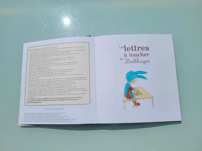 Livre Montessori 🐸 Les Lettres à toucher de Balthazar 🌳 - photo numéro 5