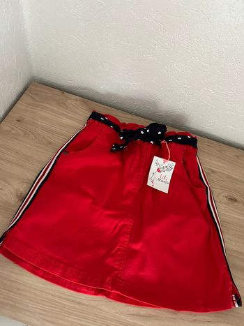 💥 Jupe rouge Lili Marelle pour fille 💥