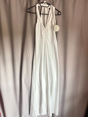 Robe blanche classe longue 