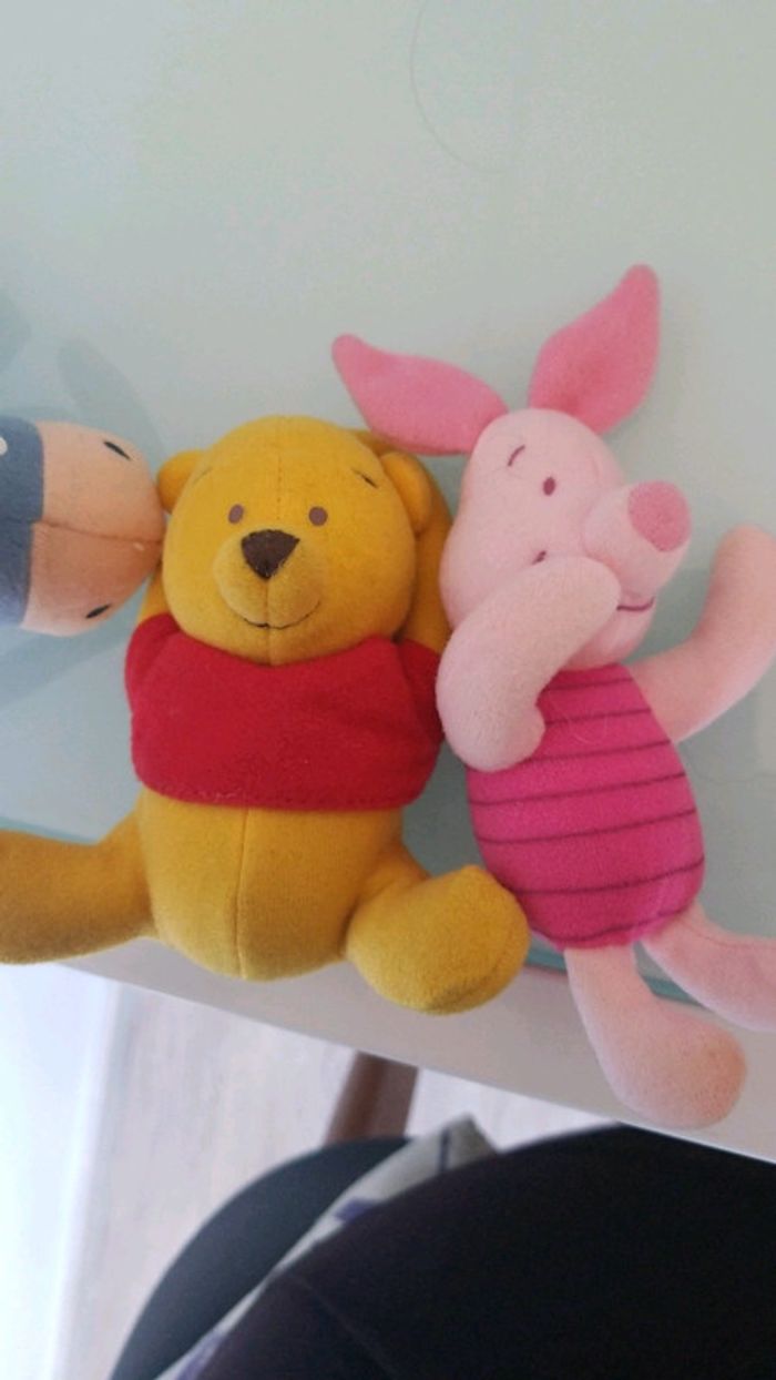 4 peluches grelot winnie l'ourson à accrocher - photo numéro 4
