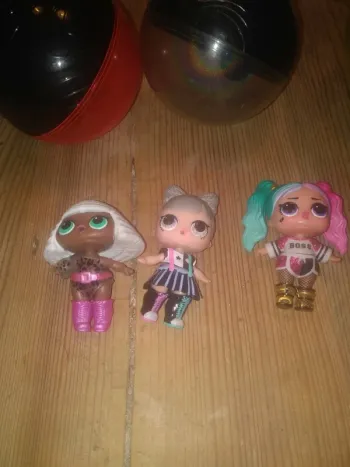 Lot de 3 poupées lol