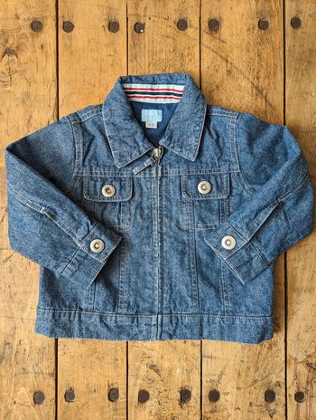 Veste en jean bleu 100% coton Cyrillus - Taille 24 mois