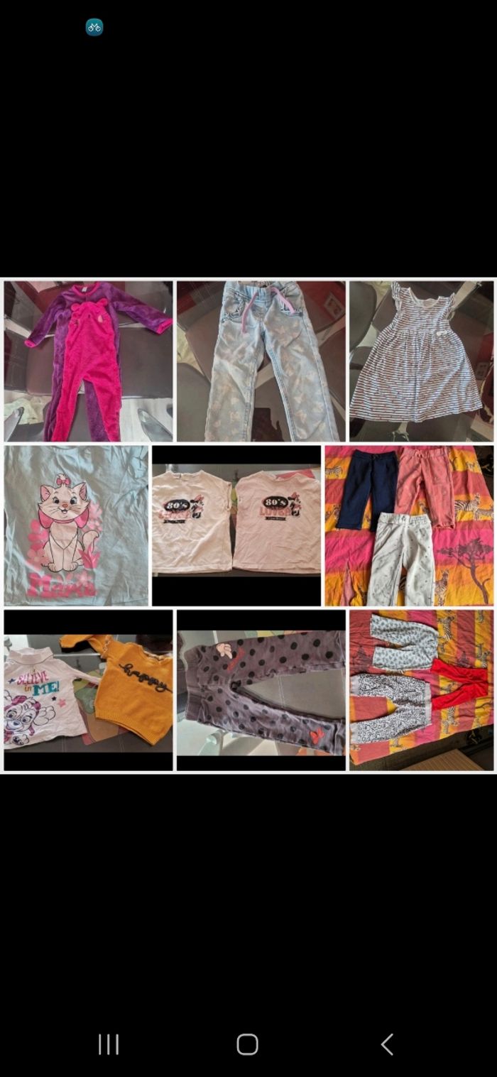 Gros lot vêtements fille taille 2 ans