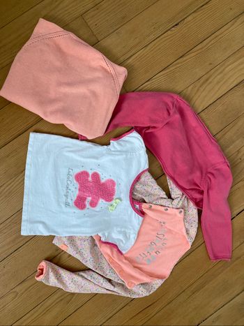 Lot 3 gilets fille taille 36 mois