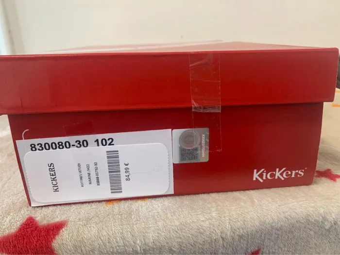 Bottines Kickers Bleu marine T32 – cuir & détails brillants – neuves étiquetées - photo numéro 8