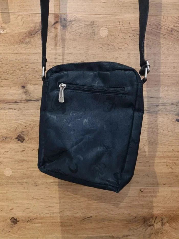 Pochette bandoulière noir coeurs vintage année 2000 - photo numéro 2