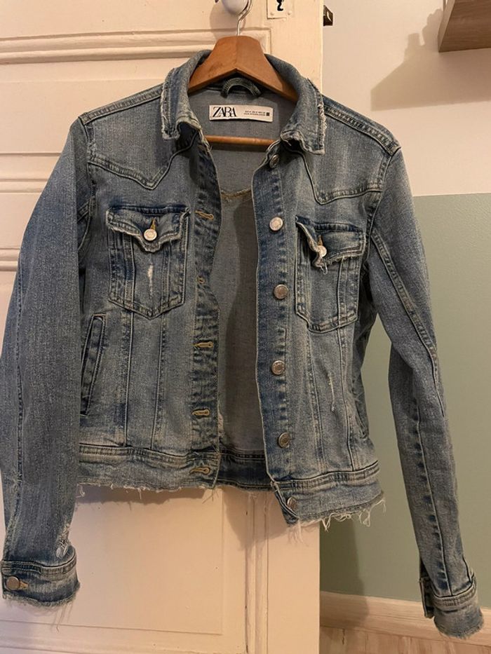 Veste en jean bleu - photo numéro 4