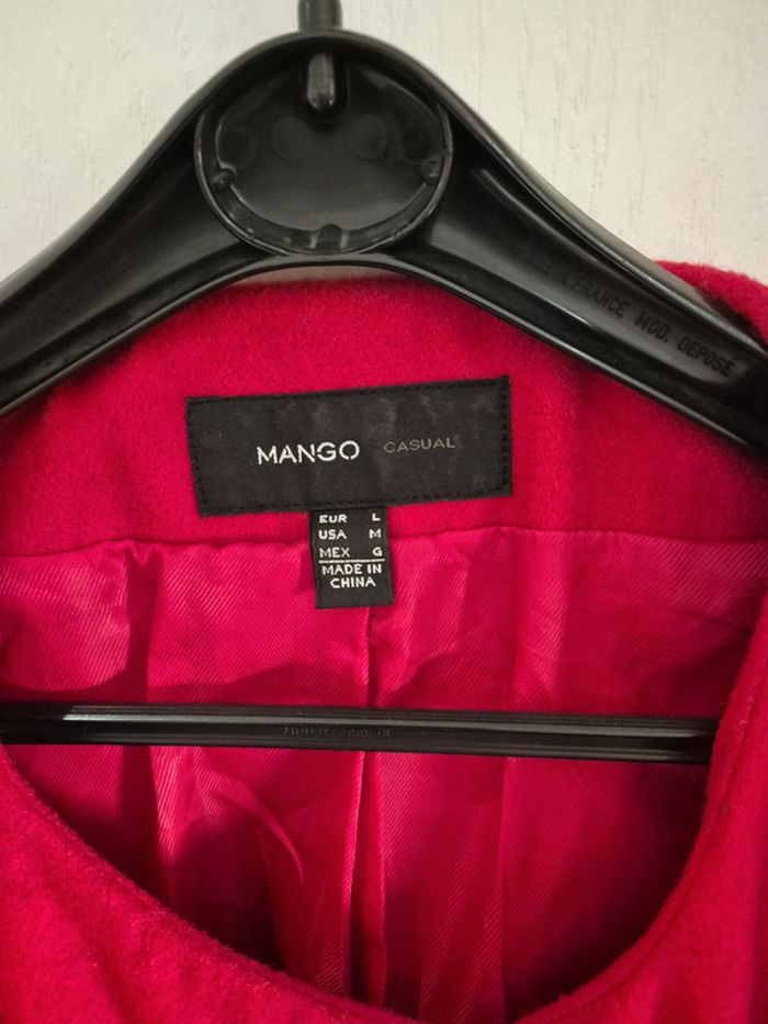 Manteau rouge #mango L - photo numéro 5