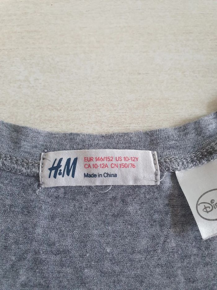 T-shirt Minnie gris - H&M - Taille 146/152 cm - photo numéro 3