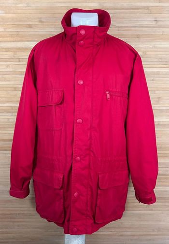 Veste longue parka Eddie bauer rouge homme