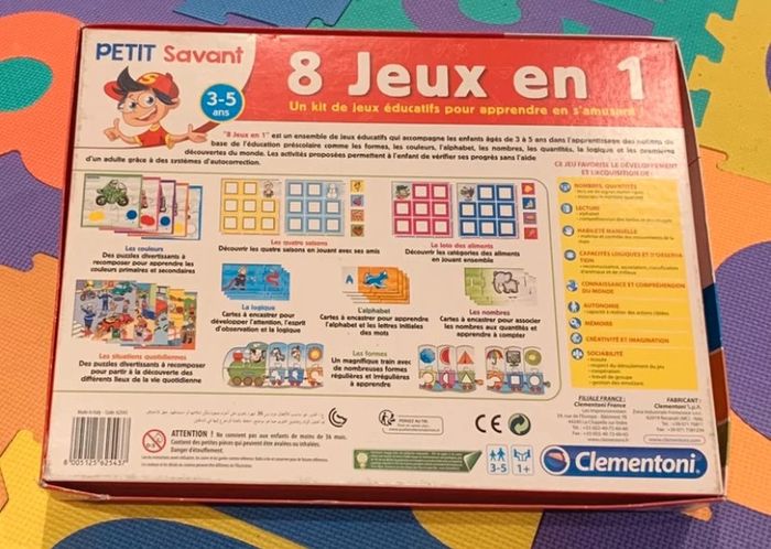Petit savant 8 jeux en 1 Clementoni - photo numéro 2