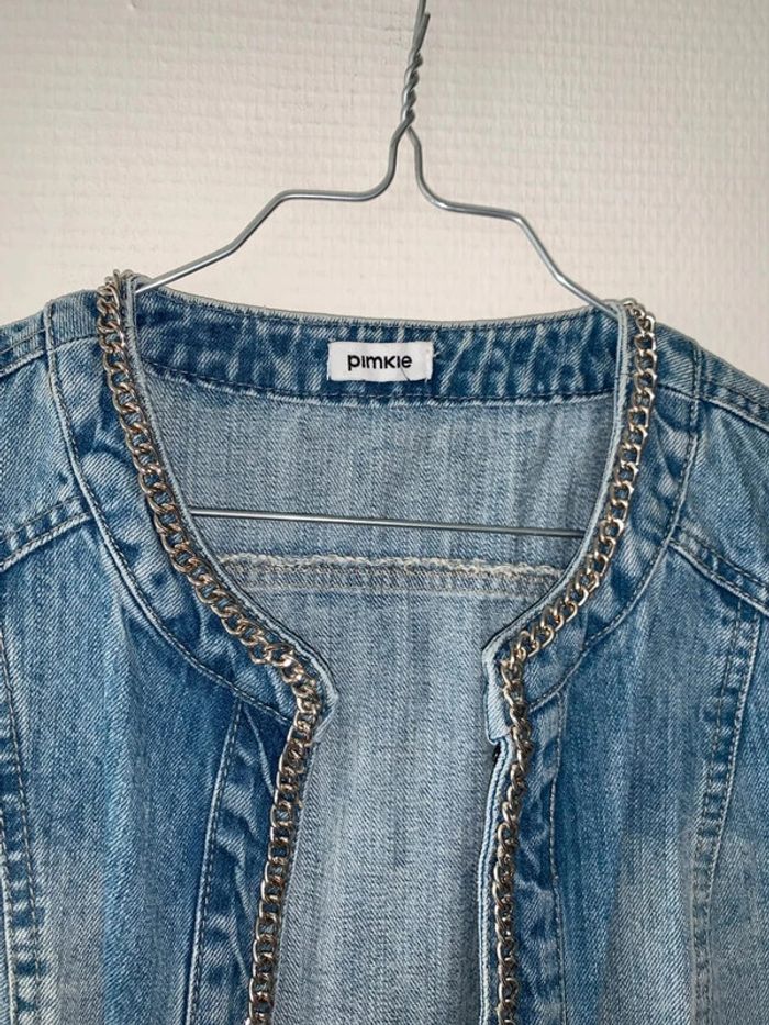 Veste en jeans bleu femme taille 40 - photo numéro 2