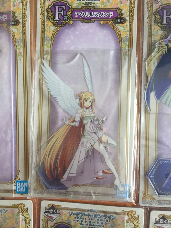 Kirito Asuna Alice Leafa Sinon Eugeo War of Underworld stand set Sword art online SAO Ichiban Kuji - photo numéro 3