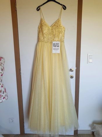 Robe de Cocktail Princesse Jaune