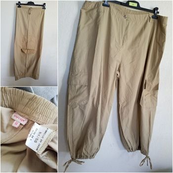 Pantalon  jambes large  chevilles réglable  avec   poches    grande taille  54 très bon état