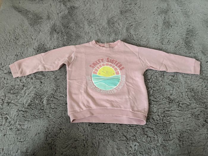 Pull manche longue rose