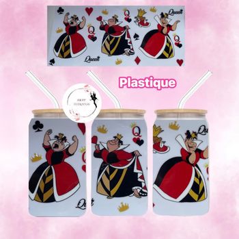 La reine rouge UV DTF - Gobelet en plastique