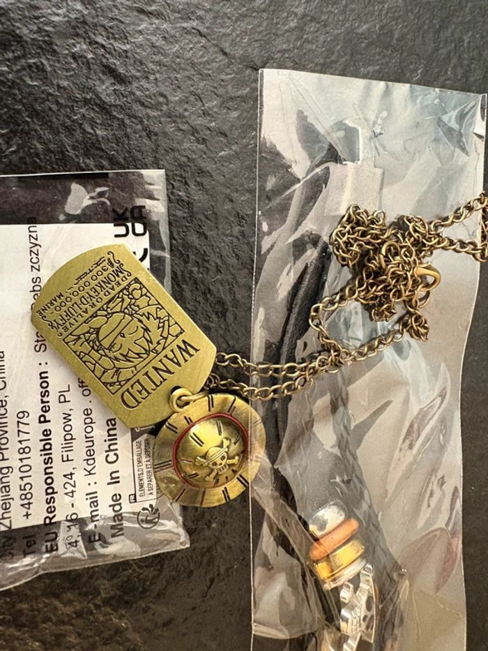 Lot bijoux One Piece – Collier + bracelet – État neuf - photo numéro 2