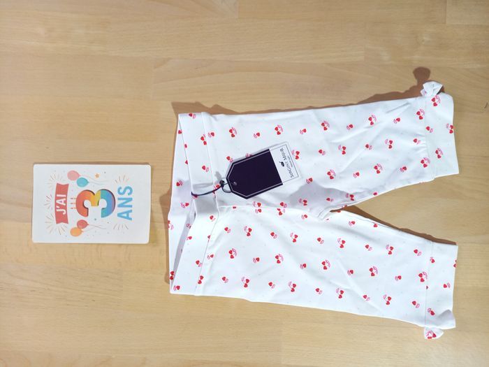 🍒 NEUF Legging 3 ans Sergent Major - Bouquet de cerises - photo numéro 1