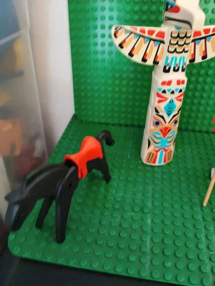 Playmobil personnage set indien et totem - photo numéro 5