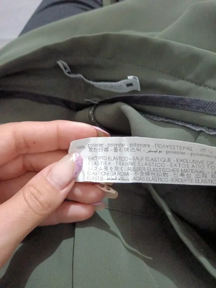 C61 pantalon vert Zara 44 - photo numéro 4
