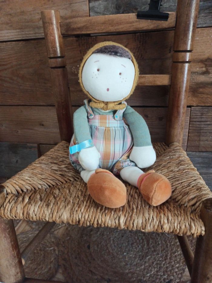 Peluche les coquettes moulin roty boy doll - photo numéro 2