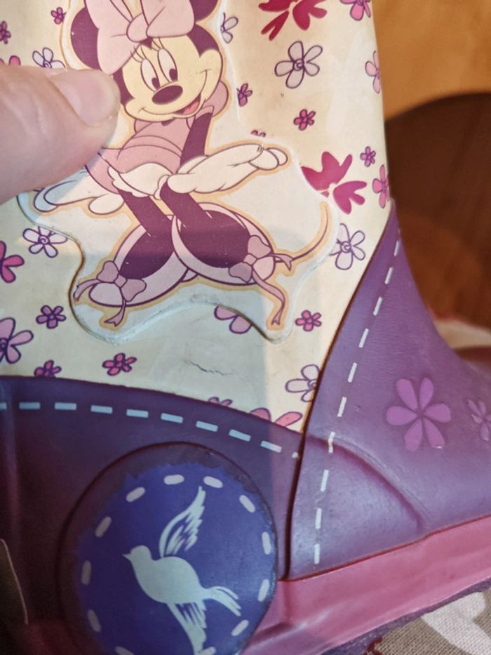 Bottes de pluie Minnie taille 24 - photo numéro 3