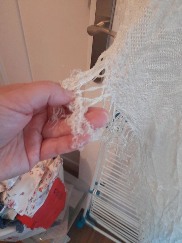 Châle en dentelle vintage - photo numéro 4
