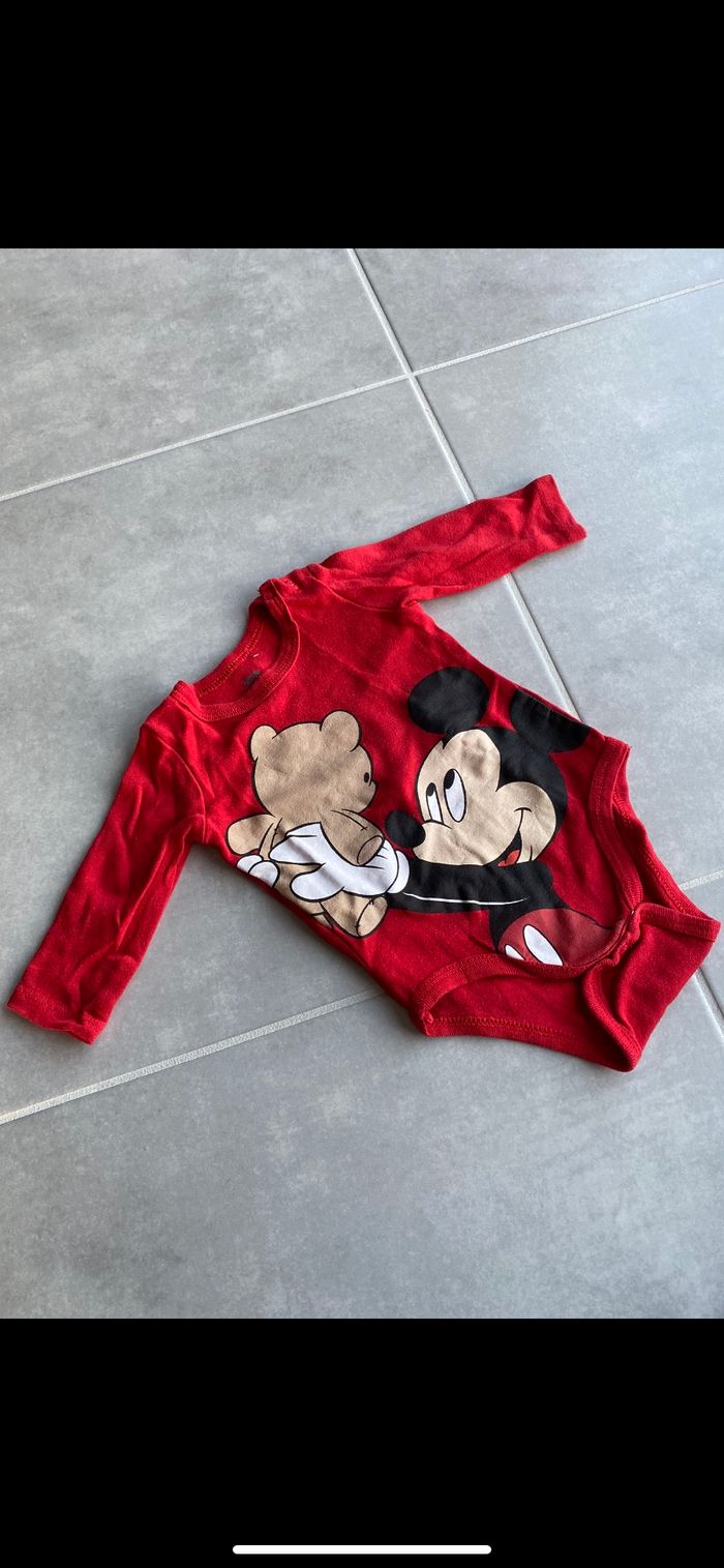 Body manches longues Mickey 3 mois