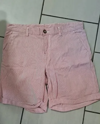 Short à rayures Femme