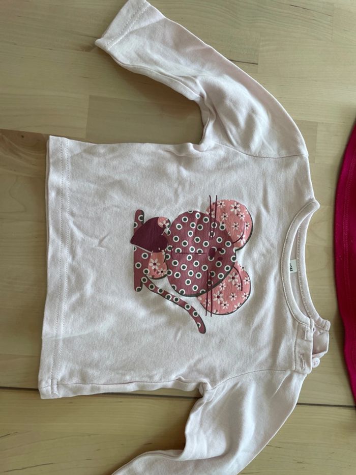 Lot de 12 tee shirts ML 12 mois fille - photo numéro 5