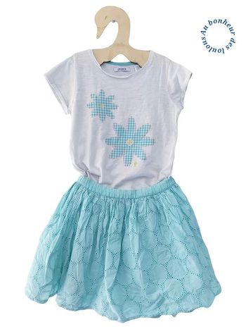 6 ans ensemble été teeshirt et jupe réversible