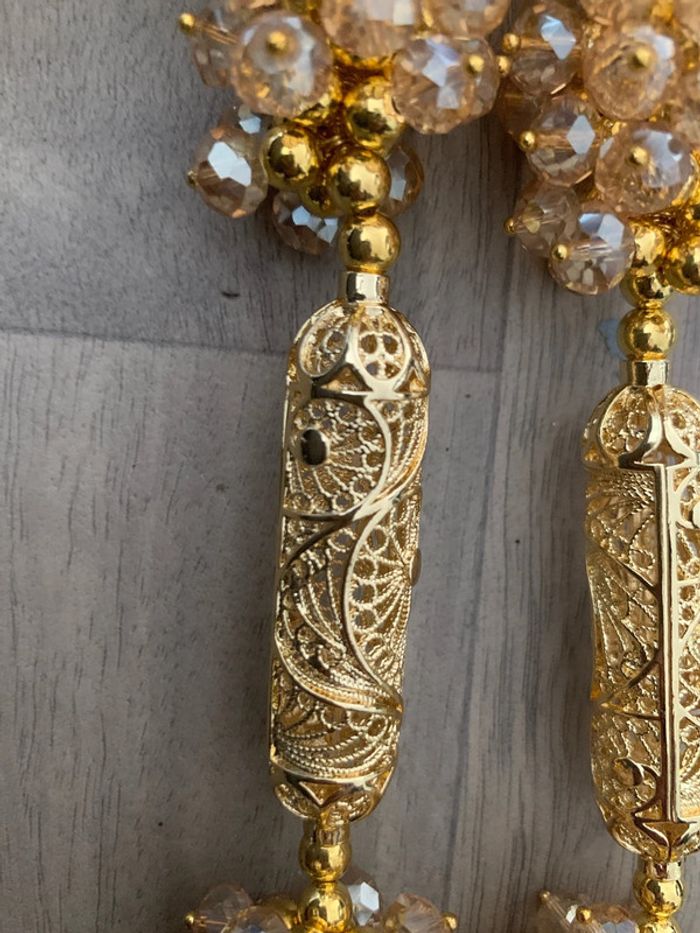 Collier traditionnelle algérien SKHAB doré - photo numéro 4