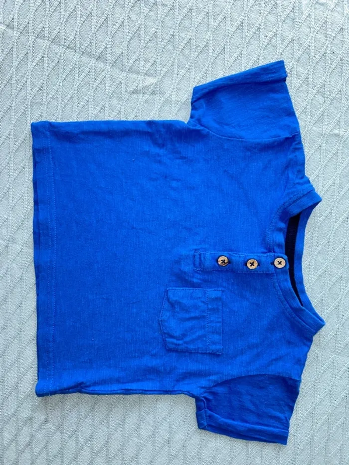Tee shirt bleue garçon - photo numéro 2