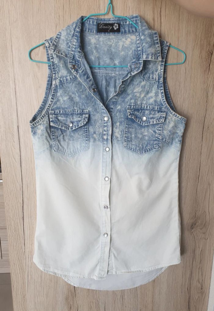 Chemise sans manche dégradée