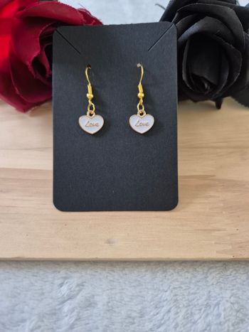 boucles d’oreilles pendentif doré