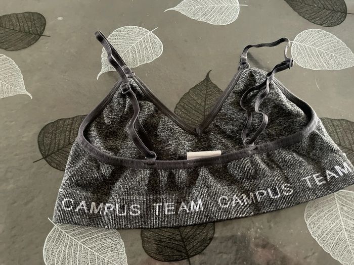 Lot 2 brassières 10-12ans Gris et rose - photo numéro 6