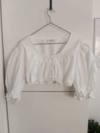 Blouse Autrichienne Crop top Autrichien manches ballon