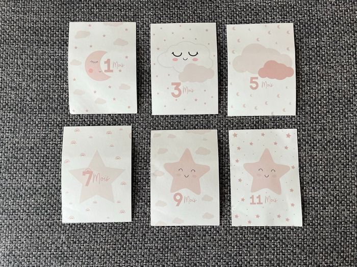 Cartes mois anniversaire