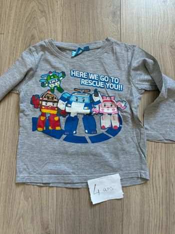 Maillot robot cars 4 ans