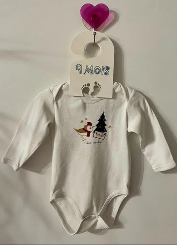 Magnifique body Noël garçon 9 mois