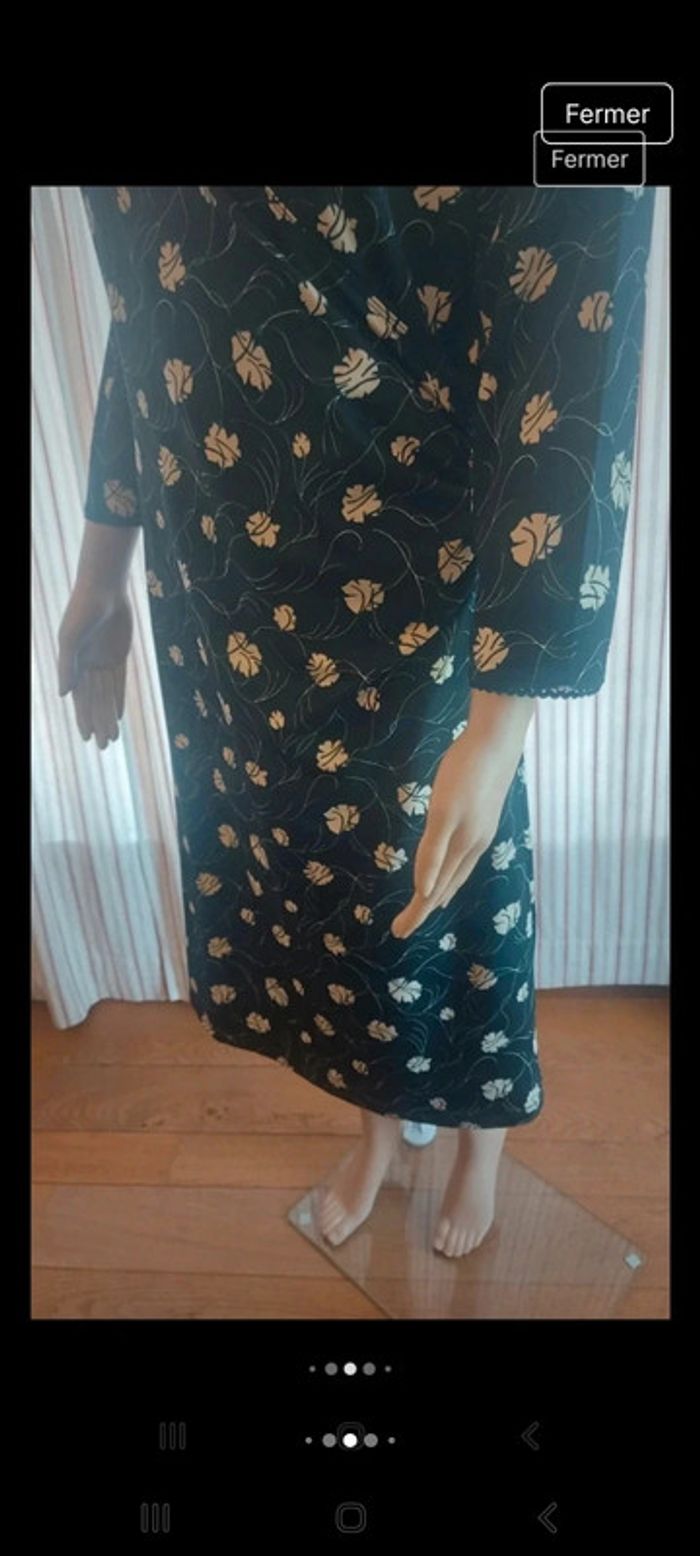 Jolie Robe noire et blanche King Louie taille L - photo numéro 5