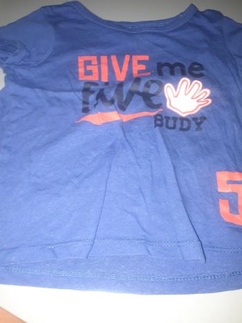 Tee shirt manche courte 23 mois